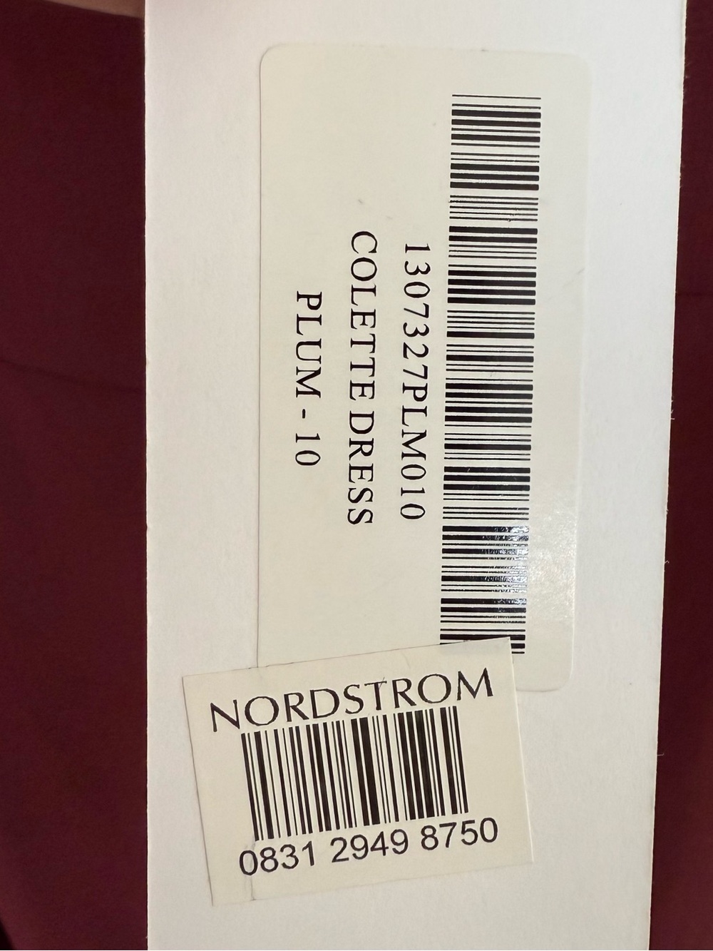 NWT Reformation Colette Ruffle Square Neck Midi Dress Plum Size 10 - Picture 7 of 7